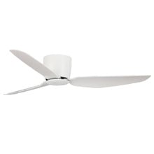 Claro 132cm DC White Low Profile Ceiling Fan with Remote Control